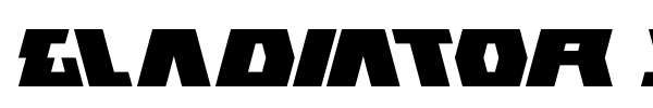 Gladiator Sport font preview